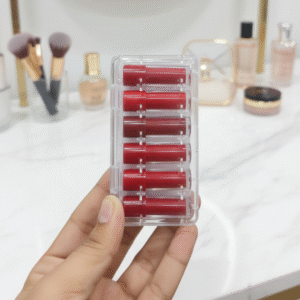 GR Romantic Love Matte Lip Gloss Set ? 6 Pcs Rich Red & Maroon Shades, Smooth Velvety Finish, Long-Lasting Color, Comfortable & Elegant Everyday Wear - Image 1