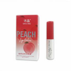 3 In 1 Shijing Peach Lip Balm ? 3-in-1 Moisturizing, Hydrating, Protective & Nourishing Lip Care with Vitamin E ? Natural Peach Flavor, Organic, Vegan & Cruelty-Free - Image 2