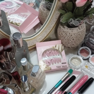 Luxury Pink Nail Tips Set ? 12 PCS False Nails with Glitter & Rhinestone Design | Elegant Salon-Style Press-On Nails for Parties, Weddings & Everyday Fashion - Image 1