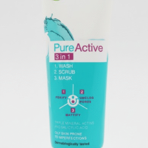 Garnier 3 in 1 Pure Active Face Wash ? 100ml Liquid Cleanser for All Skin Types, Deep Cleansing and Refreshing Skincare - Image 2