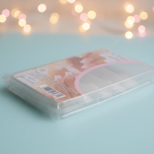 100 Pcs Fake Nails Set ? White ABS Plastic Nail Tips, Durable & Easy-to-Apply, Smooth Finish for DIY Nail Art & Professional Salon Manicure - Image 5