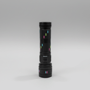 2KM Powerful Zooming Flashligh with 8 lithum cell pure steel waterproof body With Side Work Light & Usb Charging ? Ultra-bright Type c charging port - Image 4