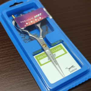 5.5? Professional Hair Cutting Scissors ? Premium Stainless Steel Salon Shears with Finger Rest & Adjustment Key - Image 1