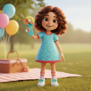 Handheld Donald Shape Toy Fan for Kids ? Cute Cartoon Design, Safe Soft Blades, Portable Mini Fan for Summer Play & Cooling (Random Color) - Image 1