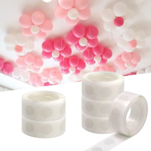 Pack of 02 Double Sided Glue Dots for Balloons - Removable Adhesive Tape for Birthdays Weddings Parties - Image 1