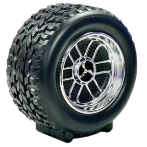 Wheel Shape Bluetooth Speaker | Wireless, Portable, AudioMusic, USB Rechargeable, for Outdoor Events (Random Color) - Image 1