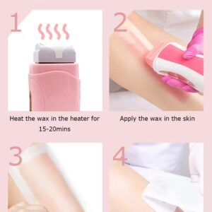 Refill Wax for Women, Roll On Wax Refill for Hair Areas of the Body, Roller Waxing Hair Removal Depilatory Refill Wax with different flavour (1 Pc) (Random Flavors) - Image 1