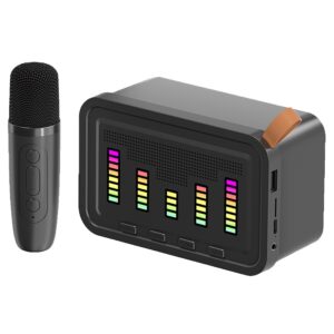 Portable Bluetooth Karaoke Outdoor Speaker System with Wireless Microphone (Random Color) - Image 1