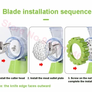 Grinder High-Quality Multifunctional Meat Mincer Vegetable Chopper Blender Home Kitchen Cooking Tools (random color) - Image 4