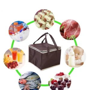 Portable Lunch Cooler Bag Folding Insulation Picnic Ice Pack Food Thermal Bag (random color) - Image 3