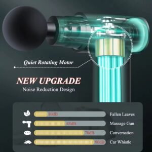 Massage Gun Deep Tissue, Handheld Muscle Massager with 4 Massage Heads, Super Quiet Massage Gun for Muscle Pain Relief Relax Recovery - Image 3