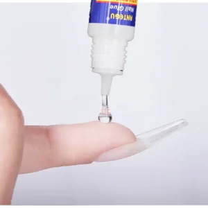 Pack of 5 ? Strong Nail Glue for Nail Art, Decorations & Artificial Nails ? Quick-Drying Adhesive for Press-Ons, Nail Tips, Rhinestones & DIY Manicure - Image 3