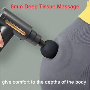 Massage Gun Deep Tissue, Handheld Muscle Massager with 4 Massage Heads, Super Quiet Massage Gun for Muscle Pain Relief Relax Recovery - Image 4