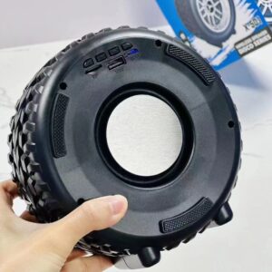 Wheel Shape Bluetooth Speaker | Wireless, Portable, AudioMusic, USB Rechargeable, for Outdoor Events (Random Color) - Image 4