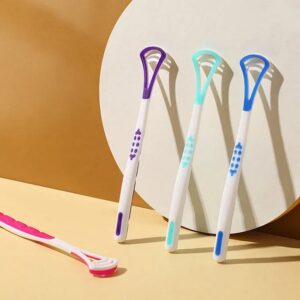 1 Piece Tongue Scraper | Tongue Cleaner | Double Head Tongue Cleaner | Reduce Bad Breath (random color) - Image 4