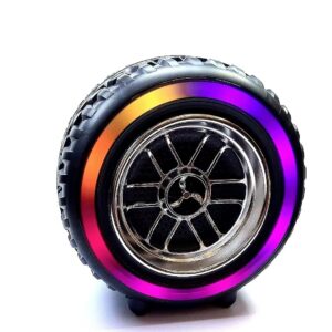 X-502 RGB Wheel-Shaped Wireless Speaker with Subwoofer Portable USB/BT Card Playback for Parties Computer Use - Image 5