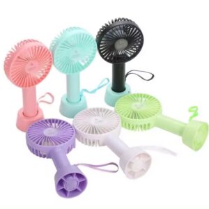 USB Mini Fan Portable Handheld Rechargeable | Handy Cooling Fan for Outdoor Summer Fan (Random colors) - Image 1