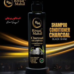 Rivaaj Mahal Charcoal Shampoo + Conditioner ? Black Shine Formula for Deep Clean & Smooth Finish - Image 2