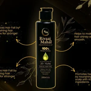 Rivaaj Hair Oil Hair Food Organic Hair Problem Solution 200 ml | Best Quality Hair Food Oil - Image 1