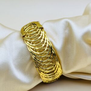 Imported Radiant Crystal Golden Wheel Bracelet ? Adjustable Bracelet ? Best Quality Artificial Bracelet For Girls & Women | Bracelet For Every Occasion?- Random Color - Image 4