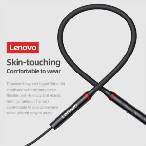 Lenovo HE05X 2 Bluetooth 5.0 Earphones HIFI Magnetic Neckband Headset (black) - Image 3