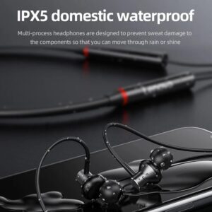 Lenovo HE05X 2 Bluetooth 5.0 Earphones HIFI Magnetic Neckband Headset (black) - Image 4