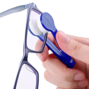 Eyeglasses cleaning wipes microfiber | Mini Microfiber Glasses Eyeglasses Cleaner Tool (Blue) - Image 3