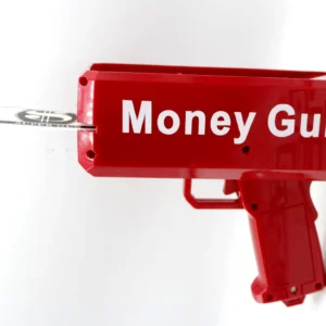 Rain Money Gun_ Paper Playing Spray Money Toy Gun_, Prop Money Gun(red color) - Image 2
