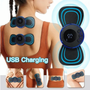 (Pack of 2) EMS Foot Massager Mat Electric and Mini Body Massager Combo USB Charging Smart Display - Image 5
