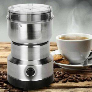 MULTI PURPOSE ELECTRIC COFFEE GRINDER AUTOMATIC COFFEE SPICE  GRINBEANDER STAINLESS STEEL - 150 Watts - Image 1