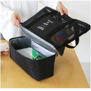 Hanging Travel Outdoor Picnic Cool Bag Organizer (random color) - Image 5