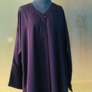 Plain Nida Fabric Abaya Maxi & Front Open - Image 1