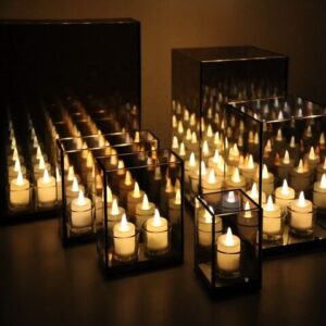 Infinity reflection Mirror Candle holder - Image 3
