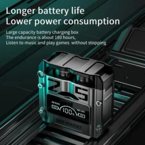 M25 Bluetooth 5.3 Wireless Earbuds ? HiFi Sound, LED Battery Display, 40 Hours Backup, Noise Cancelling, Touch Control, Waterproof - Image 4