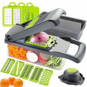 16 in 1 Multifunctional Vegetable Slicer Cutter Shredders Slicer With Basket Fruit Potato Chopper Carrot Grater - Image 4
