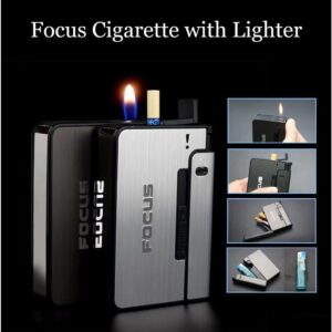 focus Box Lighter Holder Case Portable Smoking (random color) - Image 4