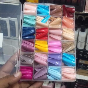 Rare & Serendipity NAIL TIPS [576 pieces] in each Box | With Glue - Image 3