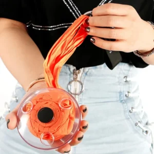 Eco-friendly Roll Up Reusable Polyester Foldable Grocery Bag Shopping Bag (random color) - Image 5