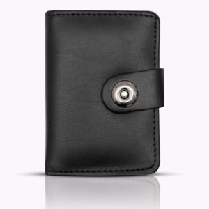 Plain Leather Minimool Button Closure Wallet Smart Wallet for Male And Female Easy To Carry, Stylish And Slim (random color) - Image 3