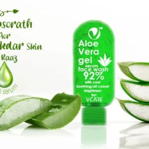 Aloe Vera Face Wash (100ml) By Vcare Products) | Extracts from Aloevera Gel and Neem Serum | Aloe vera face wash for oily skin | Organic Aloe Vera face wash 100ml - Image 1