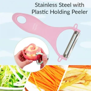 Colorful Plastic Handle Stainless Steel Vegetable Peeler - Sharp Blade for Effortless Peeling - Vegetable Peeler - Image 3
