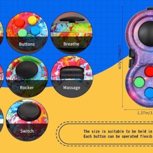Fidget Pad Retro Classic Fidget Controller Handheld Fidget Game Controller Fun Fidget Pad Packs Classic Fidget Toys - Random Color & Design - Image 1