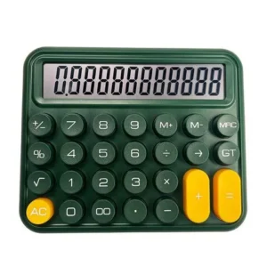 Calculator  | Mechanical Buttons  for Desktop financial accounting (random color)cell operated - Image 3