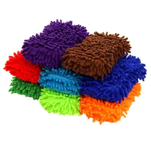 Spounge Fiber | Microfiber Wash Sponge Car Wash Sponge  Microfiber Wash Mitt Scratch Free, Ultra Absorbent Microfiber Mitt for Cars, Trucks, SUV, Boat,Bicycle & Motorcycle (Random color) - Image 4