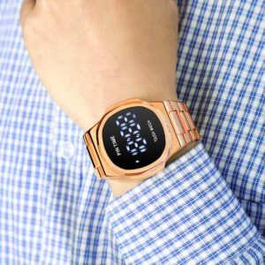 LED Touch Screen Digital Watch | Best Quality Digital Touch Watch | Stainless Steel Cell Operated Watch - Image 5