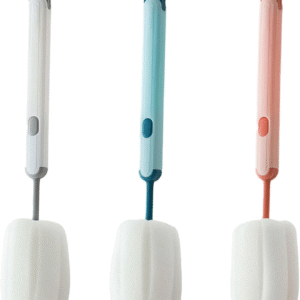 Long Handle Cup Cleaner Brush - Sponge Bottle Cleaner Brush for Cups, Water Bottles ( Random Color) - Image 1