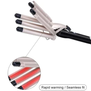 MO-6003  hair curler Professional Hair Straightener for Curly and Wavy Hair 5 Tubes - Image 3
