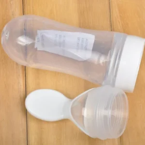Silicone Bottle Feeding Baby Spoon Feeder (Random Color) - Image 5