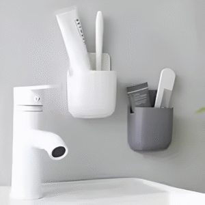 1 Pcs?U Shape Wall Mounted Mobile And Remote Holder |?Wall Mounted Storage Case for Remote, Toothbrush, Mobile Phone Plug Holder | Multifunctional Storage Holder (random color) - Image 5