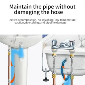 Multipurpose Drain Cleaner ? Powerful Pipeline Dredging Agent for Kitchen Sink & Bathroom | Odor Removal & Clog Dis-solver - Image 3